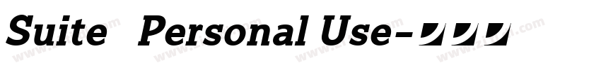 Suite   Personal Use字体转换